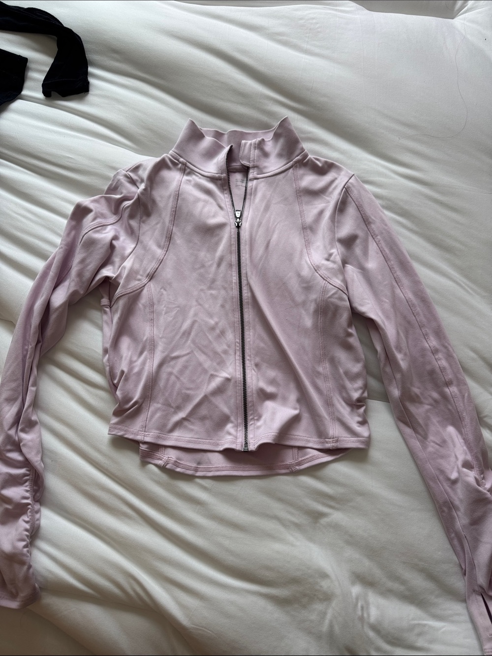 Light Pink Zip-Front Women's workout jacket